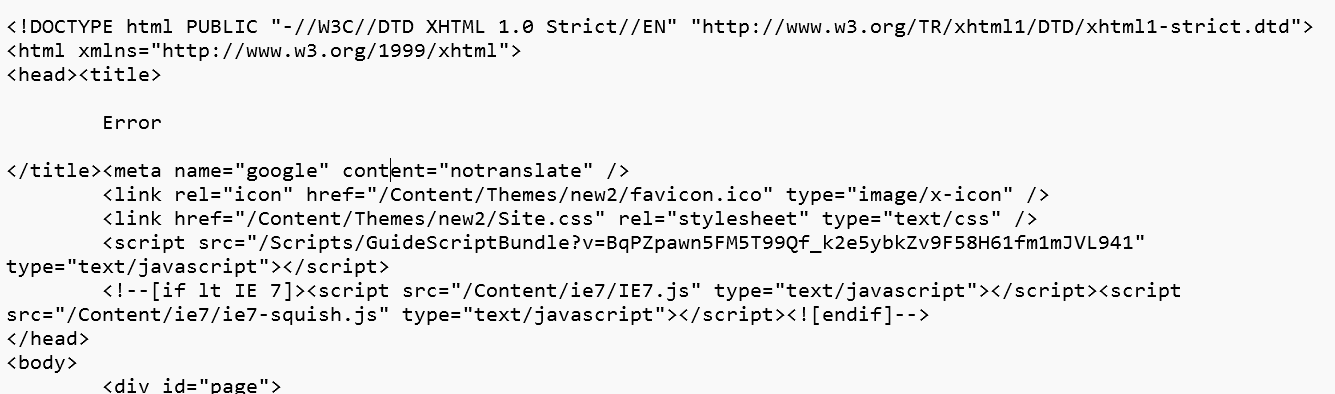 incorrect invoice file containing xml
